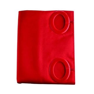 RIDEAU DOUCHE AV OEILLET ROUGE100% POLYST 205X180CM REF 0095305