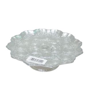 Serviteur Gâteau A Pied Arinna Argente 21cm Réf 0317042
