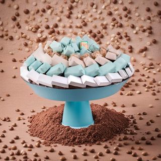 Coupe Turquoise Chocolat Moyen