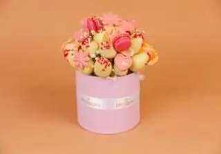 Bouquet De Fruits Enrobés De Chocolat Blanc