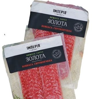 Салямі 75г Імперія Смаку Золота сирокопчена нарізка