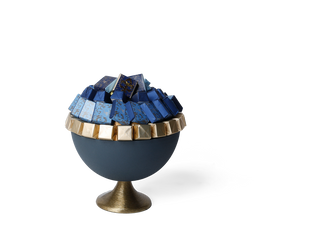 Coupes en métal coloré Rabelais Ø 20cm - bleu marine - 750 g