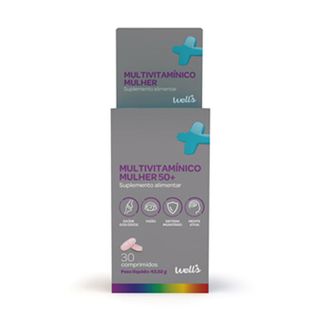Suplemento Multivitamínico Mulher 50+ Well's emb.30 cápsulas