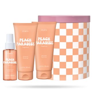 PUPA set happy box tuš gel+losion+mirisna voda 100ml peach paradise