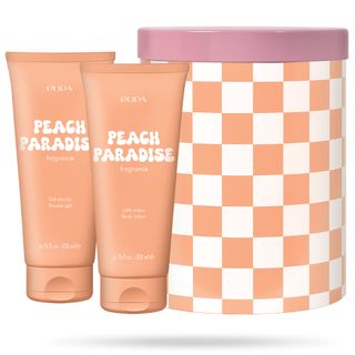 PUPA set happy box tuš gel + losion 200ml peach paradise