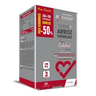 Biokygen Colina + Arroz Vermelho 60Caps