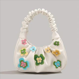 COUCOU PARIS Sac à main tendance pour femme style sac nuage Ck001-1 White