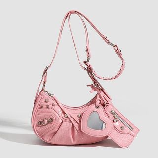 Coucou Paris Sac À Main Pour Femme Luxe Tendance Édition Limitée Sac Motard Ck0101-4 Pink