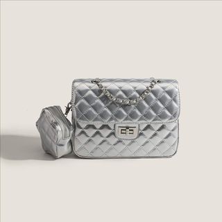 Coucou Paris Sac À Main Pour Femme Luxe Tendance Ck069-3 Silver