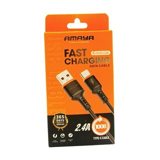 AMAYA Premium Fast Charging Type-C Cable, Black