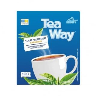Чай (100 ф/п х 1,5 г) Розумний вибір Tea Way чорний байховий дрібний фасований к/уп