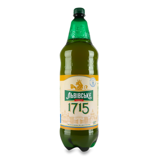Пиво Львівське 1715 світле 1,8л
