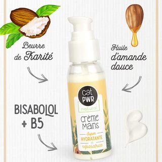 Crème Mains Super Hydratante et Réparatrice à la Karité + Amande Douce