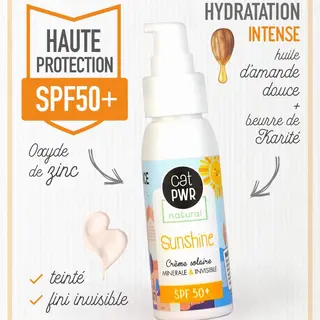 Crème Solaire Minérale Sunshine SPF50+