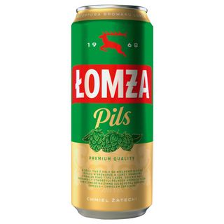 Пиво 0,5 л Lomza Pils світле пастеризоване 6% об ж/б Польща