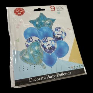 Set de ballon décoration anniversaire bleu