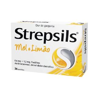 Strepsils Mel e Limão 0,6/1,2mg 36 pastilhas