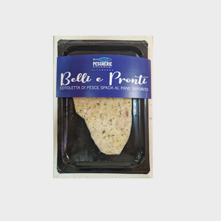 Cotoletta di pesce spada al pane saporito 160G Pescherie d'Autore