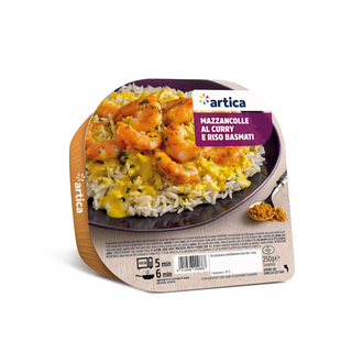 Mazzancolle al curry e riso basmati 250G Artica
