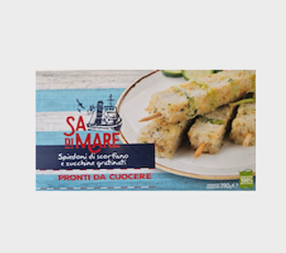 Spiedoni di scorfano e zucchine 280G Sa Di Mare