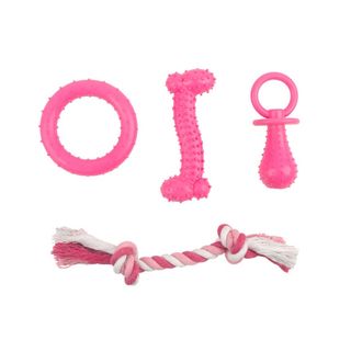 Tootoy! 4 Pcs Teething Set Pink Os 4P