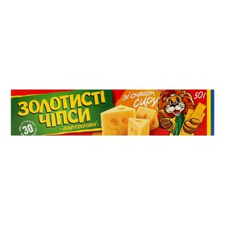 Чипси Золотисті Сир 50г
