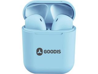Auriculares Bluetooth True Wireless GOODIS (In Ear - Microfone - Azul Claro)
