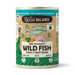 Wild Balance Dog Lata Pesc Y Pavo 400Gr