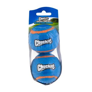 Chuckit - Oui. Squeaker Tennis Ball Bleu, 2-Pack Petit