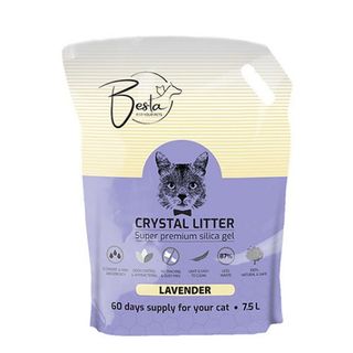 Besta Crystal Litter Lavanda 7.5 l - silikonski pijesak