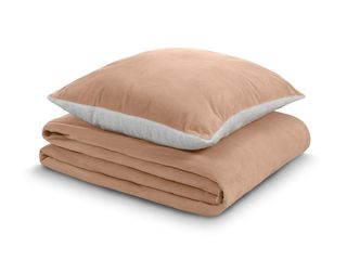 Set din cuvertura si perna Warm Hug (200x200). Culoare: roz