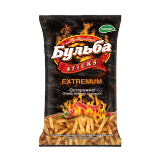 Potato strips."Bulba sticks EXTREMUM" Thai pepper, 75 gr.