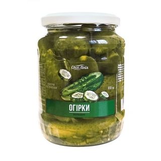 Огірки 0,65 кг Своя лінія мариновані ск/банка