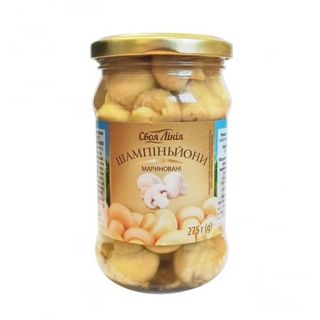 Гриби 275 г Своя лінія Печериці мариновані (консервовані) ск/банка