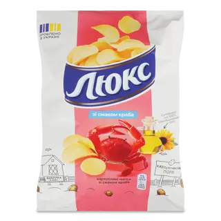 Lux chips con sabor a cangrejo 125g