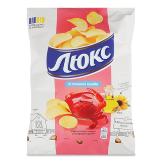 Чипси Люкс зі смаком краба 125г