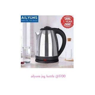Ailyons Jug Kettle with 1-Year Warranty