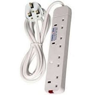 Power King 4-Way Extension, White