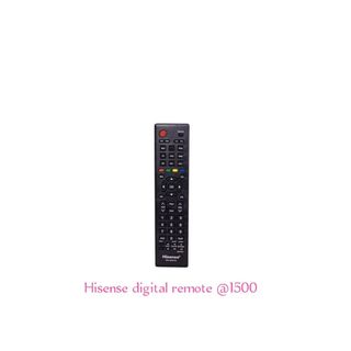 Hisense Black Digital TV Remote, ₹1500