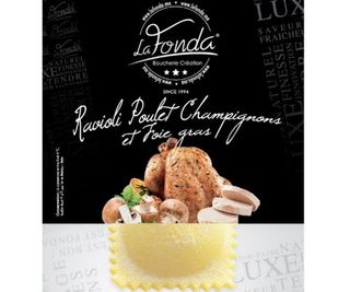 Ravioli Poulet Champignons et Foie Gras (14 Unités/pack) Surgelé