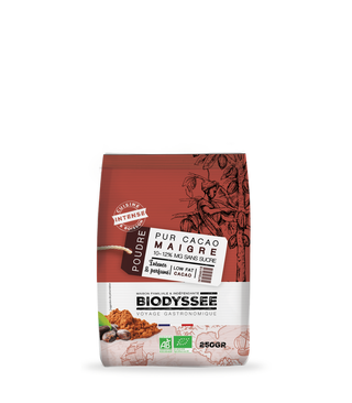 BIODYSSÉE CACAO MAIGRE (10-12%) 250G