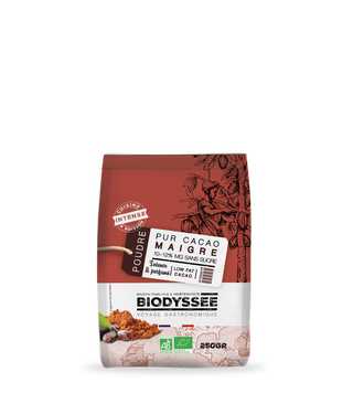 BIODYSSÉE CACAO MAIGRE (10-12%) 250G