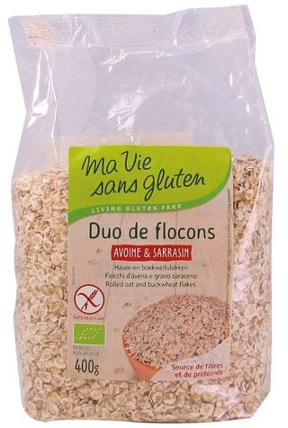 MA VIE SANS GLUTEN DUO DE FLOCONS D'AVOINE ET DE SARRASIN 400G SG