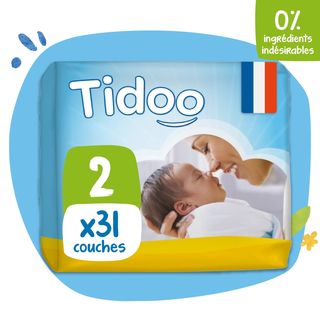 TIDOO COUCHE NEWBORN T2/S 3-6KG 58 U