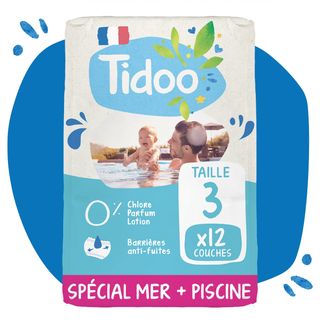 TIDOO CULOTTES DE BAIN T3/S 4-9KG 12 U