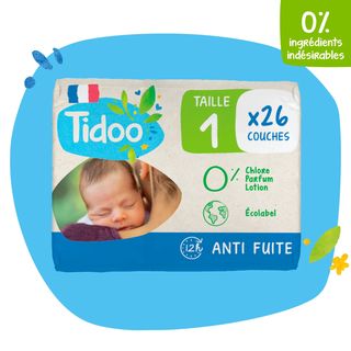 TIDOO COUCHE NEWBORN T1/XS 2-5KG 26 U
