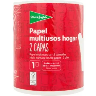 EL CORTE INGLES PAPEL DE COCINA MULTIUSOS 2 CAPAS ENVASE 1C08