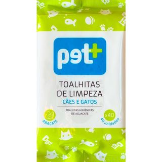 Toalhitas de Limpeza de Abacate para Cão e Gato embalagem 40 unidades - 49514602728