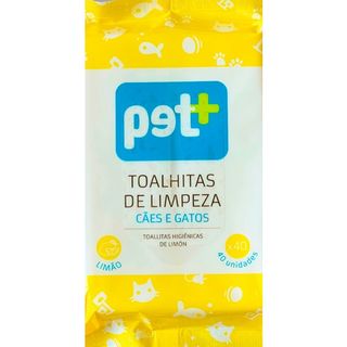 Toalhitas de Limpeza de Limão para Cão e Gato embalagem 40 unidades - 49514602736