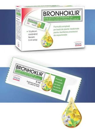 Bronhoklir Tuse Productiva Sirop 15Plicuri X 5Ml